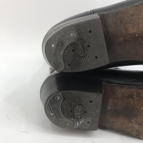 Vtg Nacona Boot Oxblood Leather Flame Stitch Cowboy Western Mens Sz 9.5D Rodeo - Picture 16 of 16